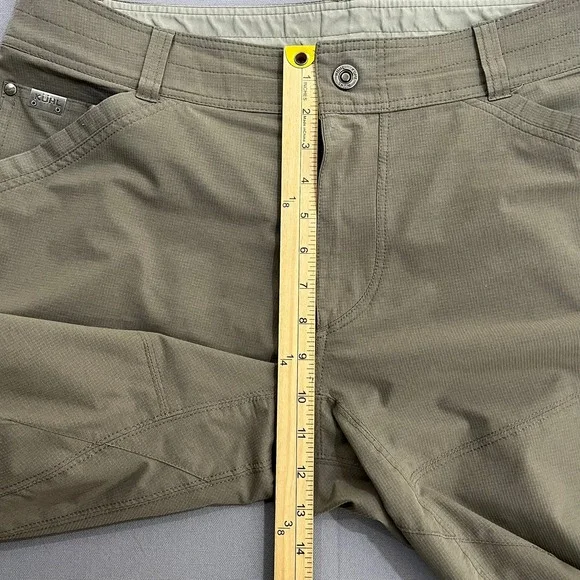 KUHL Silencr Pants Ripstop 4-Way Stretch Outdoor Stretch Taupe Brown Men's 36x34 - Picture 9 of 14